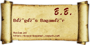 Bögös Bagamér névjegykártya